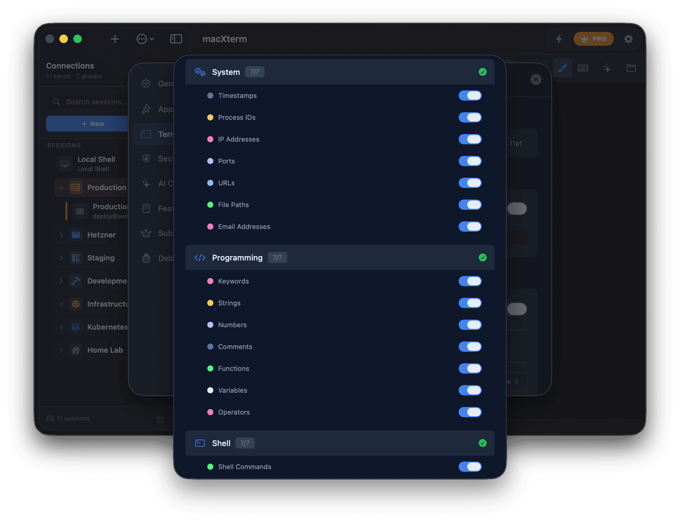 Pattern Category Controls