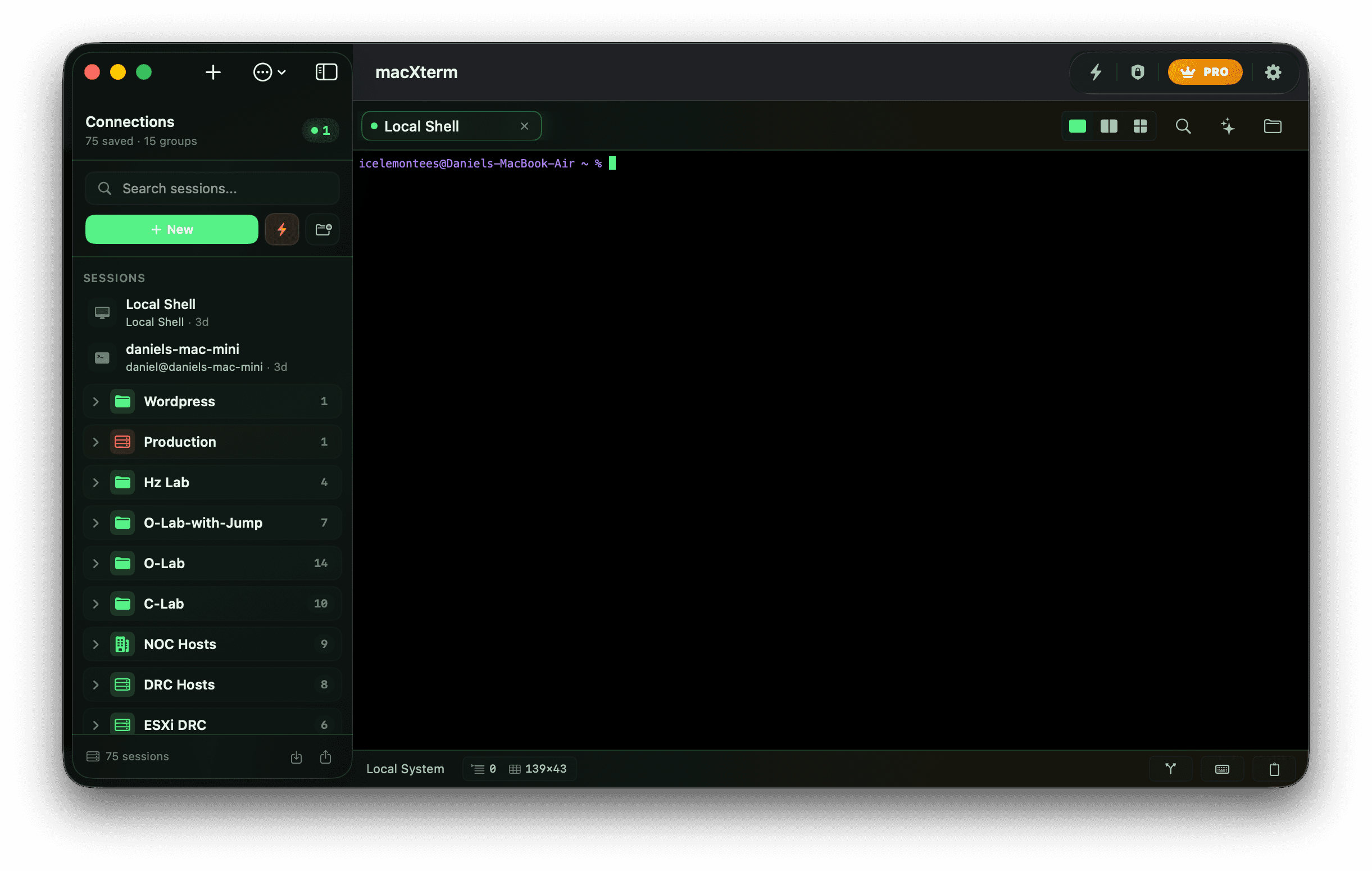 Console theme screenshot