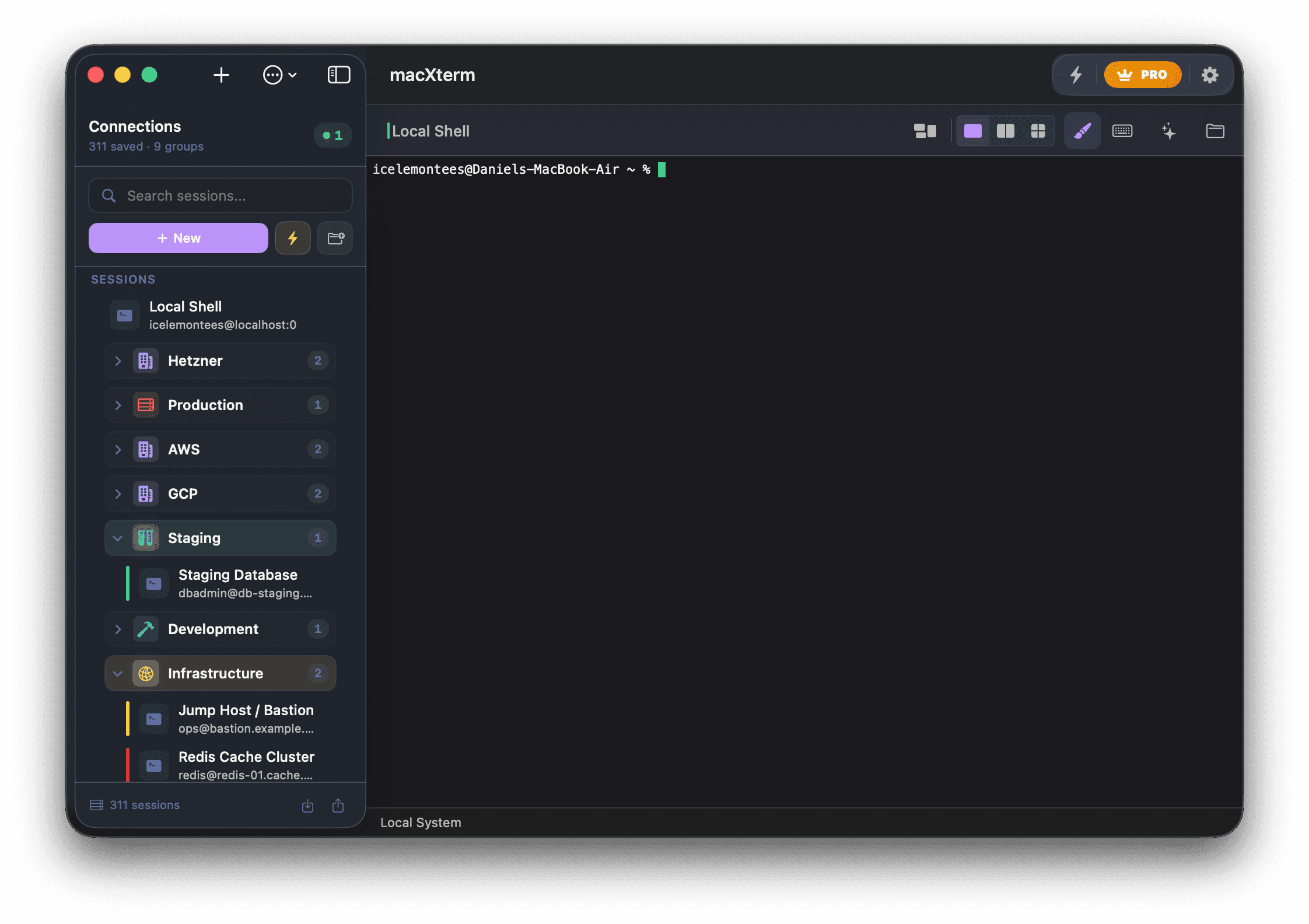 Dracula theme screenshot