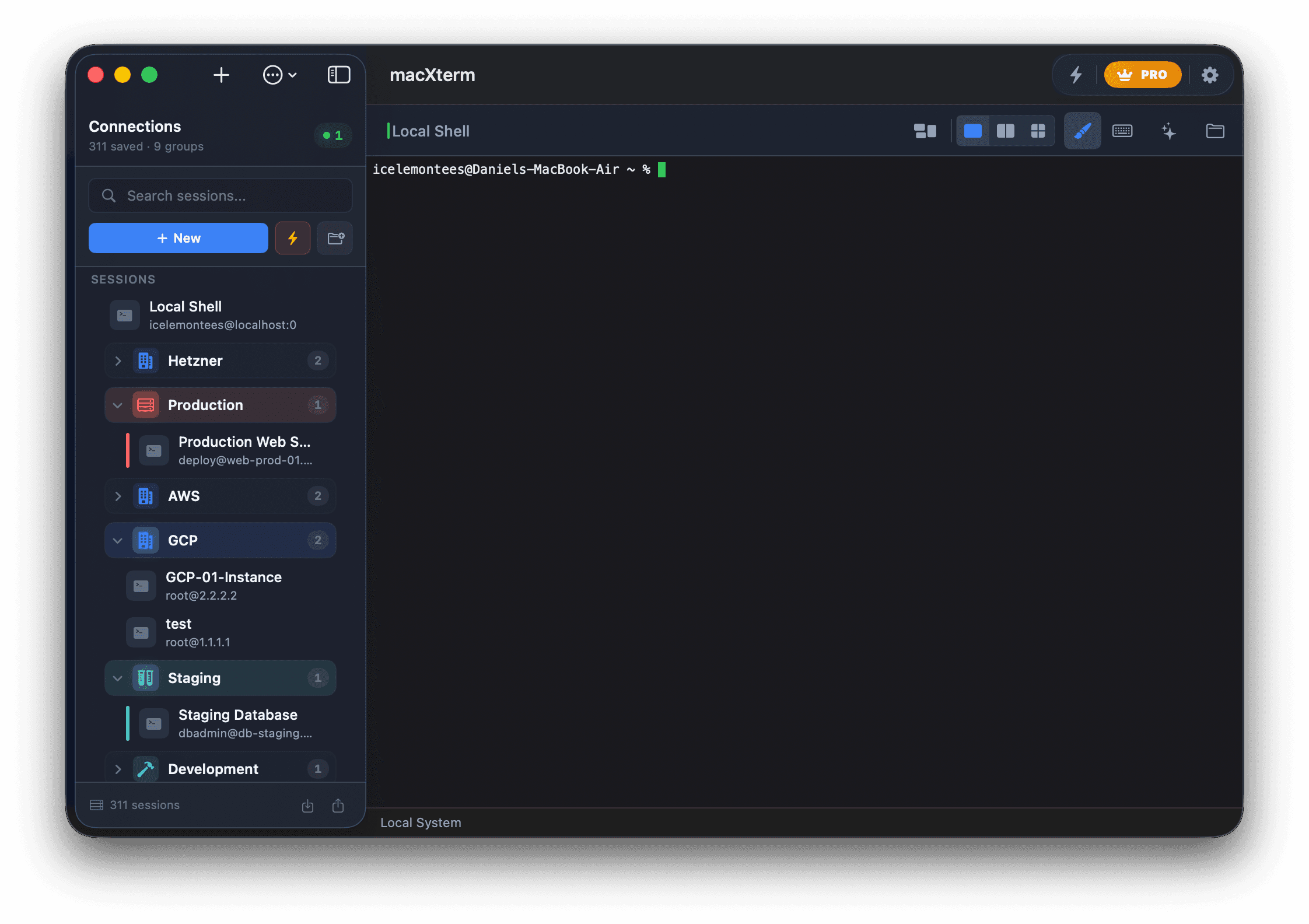 Modern theme screenshot