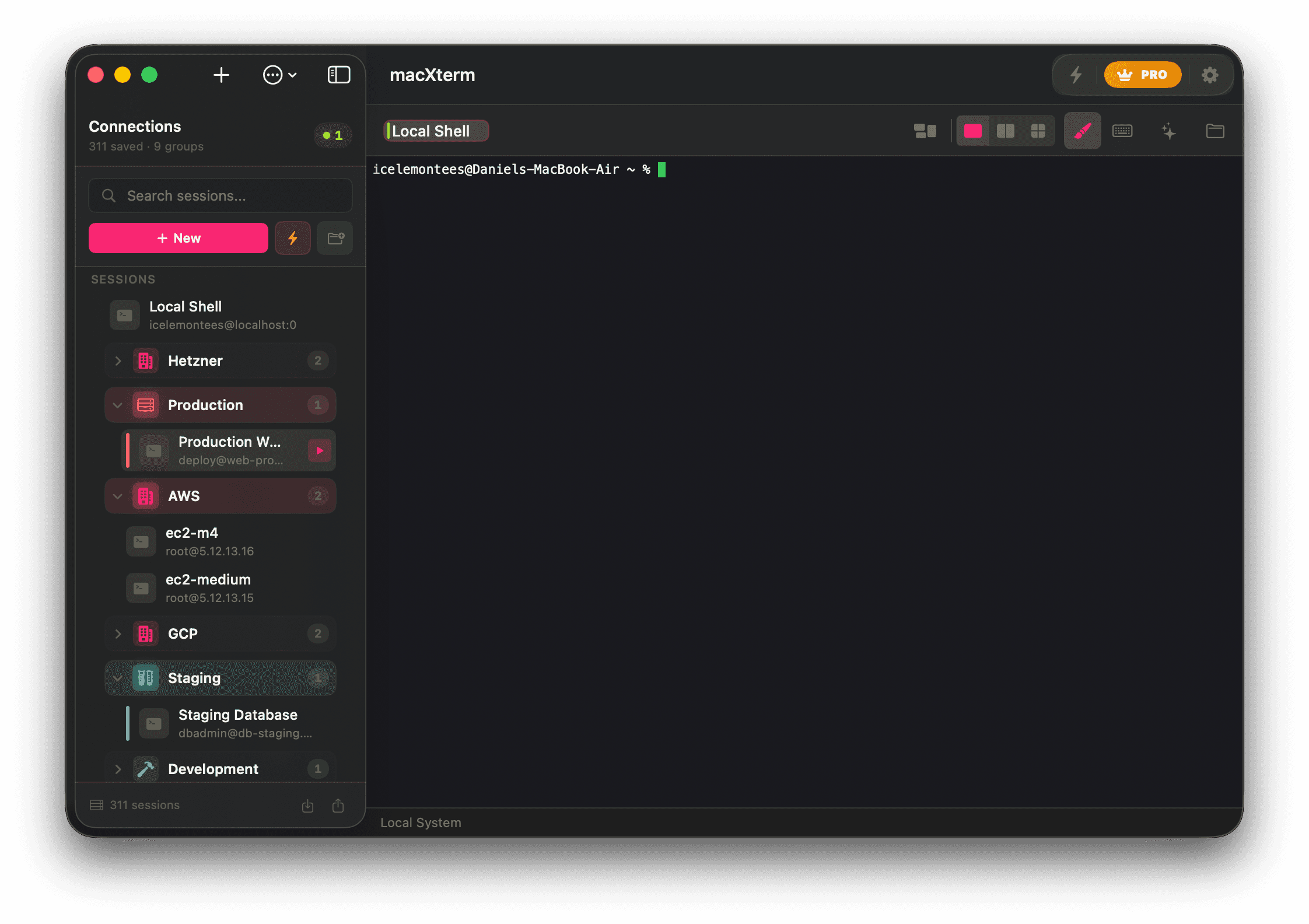 Monokai theme screenshot